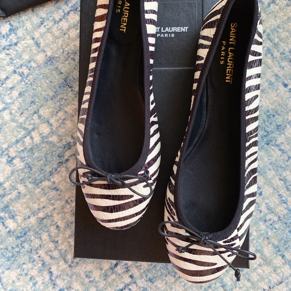NIB Saint Laurent Classic dance ballerina flats 37